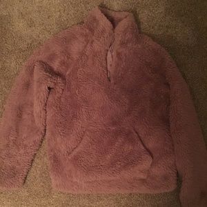 Listicle Fluffy Purple Jacket